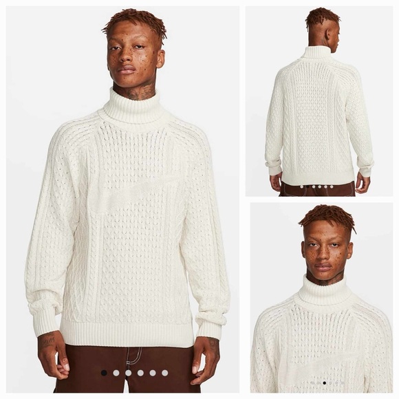 Nike Life Cable Knit Turtleneck Sweater - Men's size XL